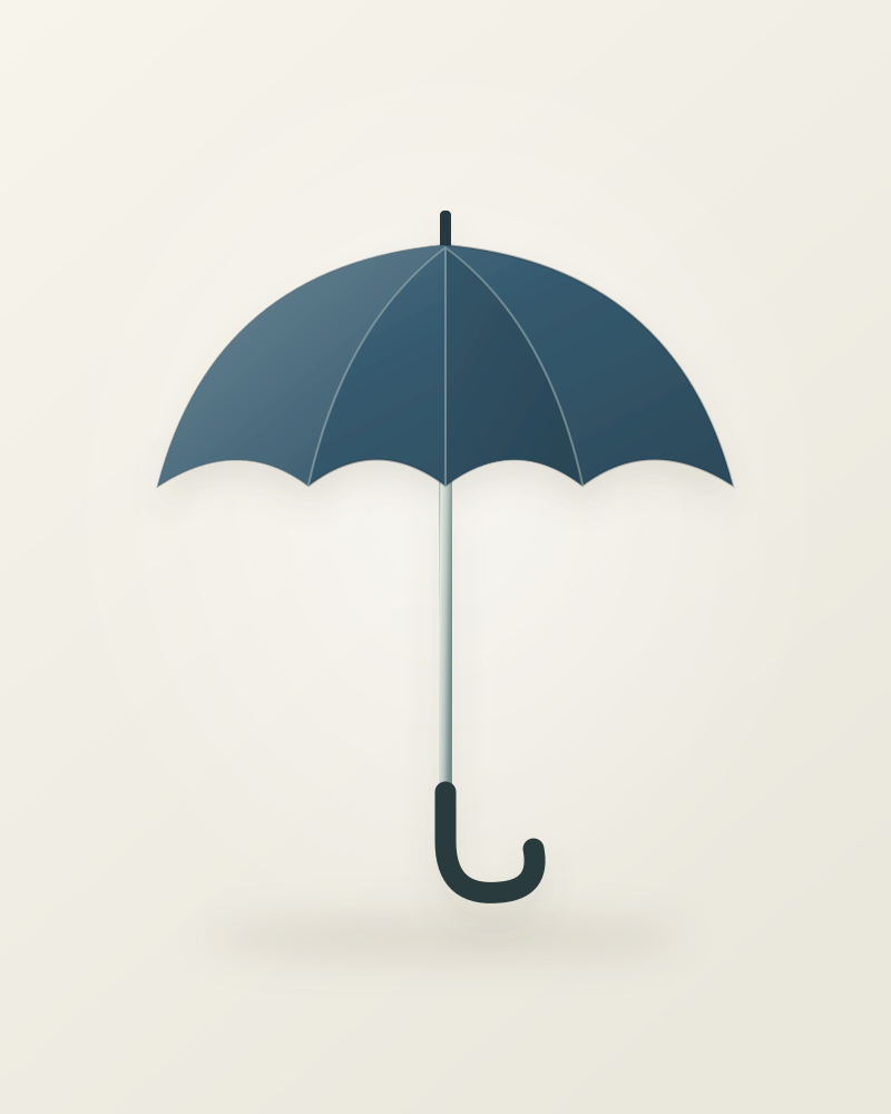 Guarda-chuva Azul